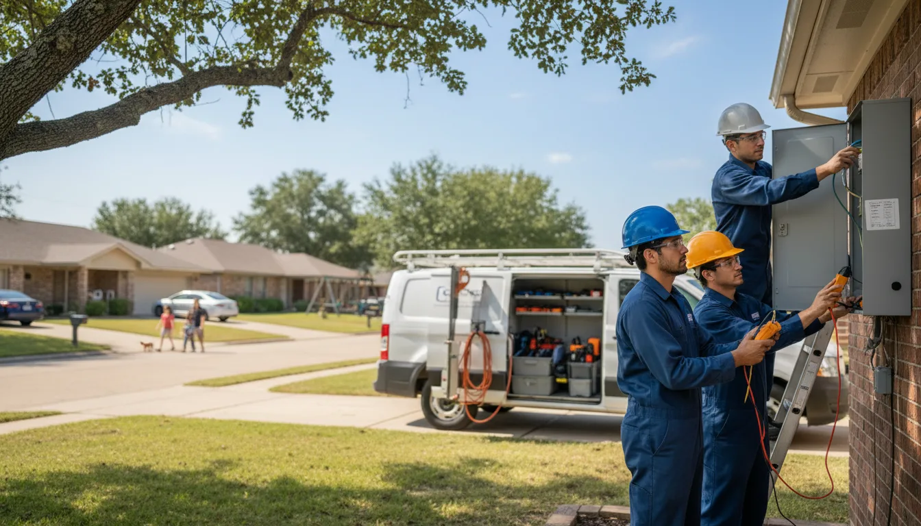 Certified electrician providing emergency electrical services in Woodson, AR